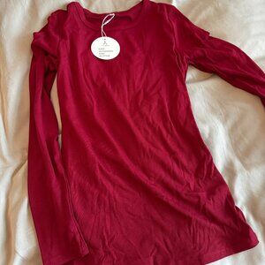 Long sleeve red top with tags